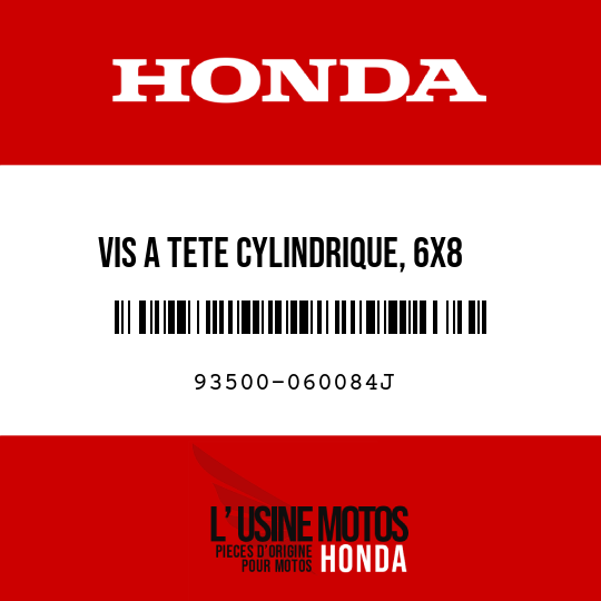 image de 93500-060084J VIS A TETE CYLINDRIQUE, 6X8