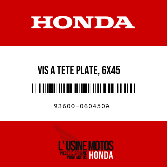 image de 93600-060450A VIS A TETE PLATE, 6X45