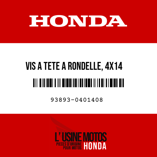 image de 93893-0401408 VIS A TETE A RONDELLE, 4X14