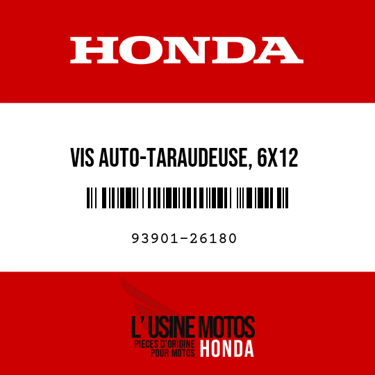 image de 93901-26180 VIS AUTO-TARAUDEUSE, 6X12