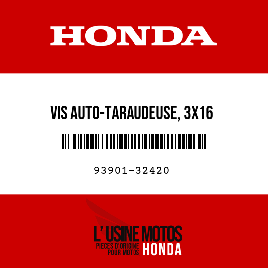 image de 93901-32420 VIS AUTO-TARAUDEUSE, 3X16