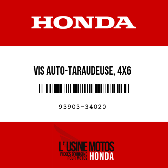 image de 93903-34020 VIS AUTO-TARAUDEUSE, 4X6