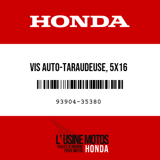 image de 93904-35380 VIS AUTO-TARAUDEUSE, 5X16