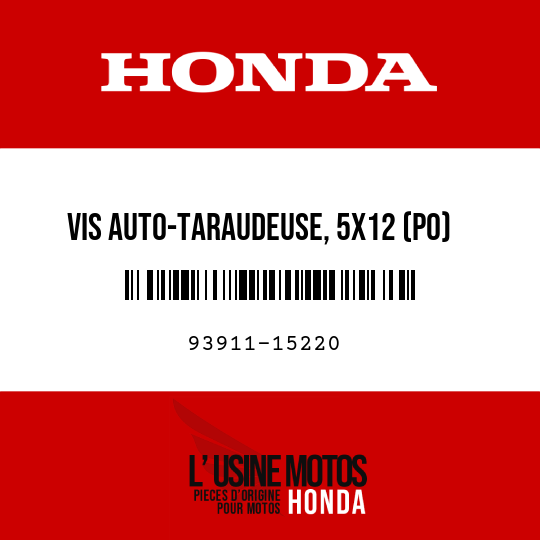 image de 93911-15220 VIS AUTO-TARAUDEUSE, 5X12 (PO)