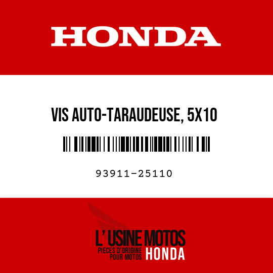 image de 93911-25110 VIS AUTO-TARAUDEUSE, 5X10