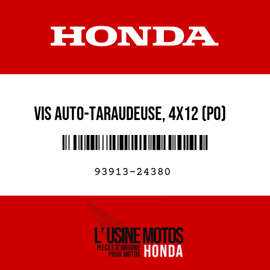 image de 93913-24380 VIS AUTO-TARAUDEUSE, 4X12 (PO)
