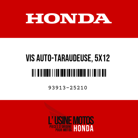 image de 93913-25210 VIS AUTO-TARAUDEUSE, 5X12