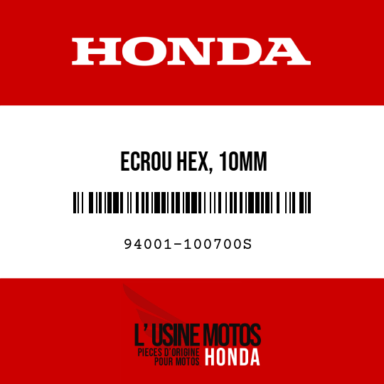 image de 94001-100700S ECROU HEX, 10MM
