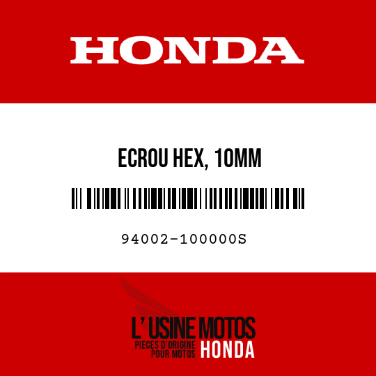 image de 94002-100000S ECROU HEX, 10MM