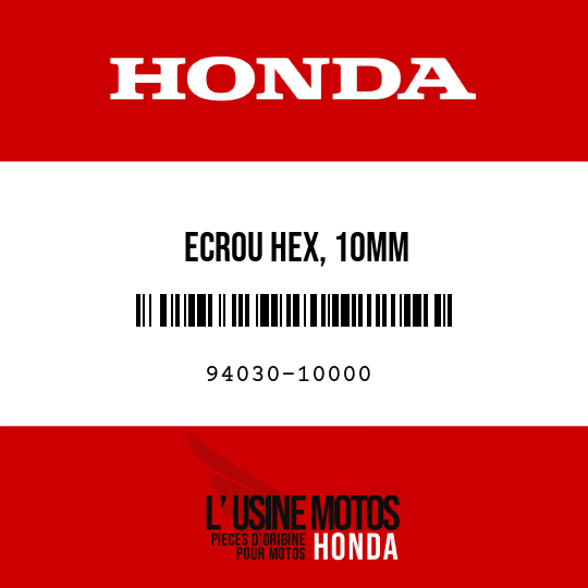 image de 94030-10000 ECROU HEX, 10MM