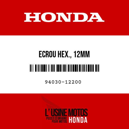 image de 94030-12200 ECROU HEX., 12MM