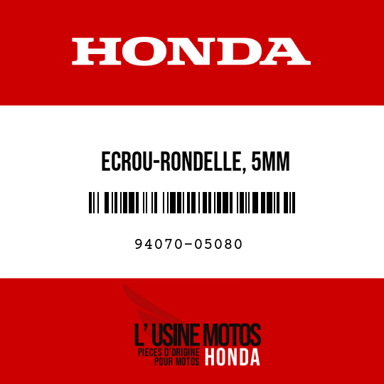 image de 94070-05080 ECROU-RONDELLE, 5MM