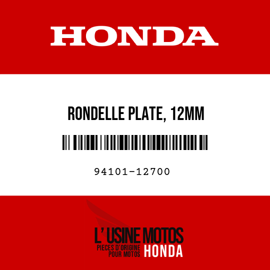 image de 94101-12700 RONDELLE PLATE, 12MM