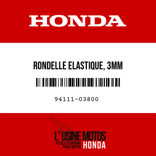 image de 94111-03800 RONDELLE ELASTIQUE, 3MM