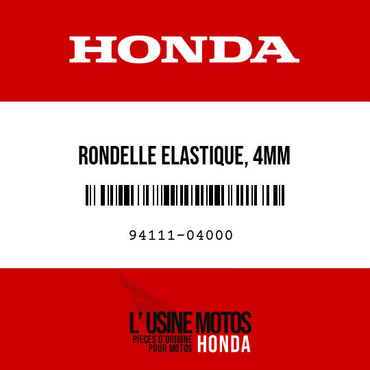 image de 94111-04000 RONDELLE ELASTIQUE, 4MM
