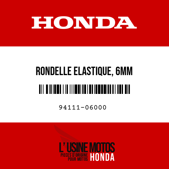image de 94111-06000 RONDELLE ELASTIQUE, 6MM