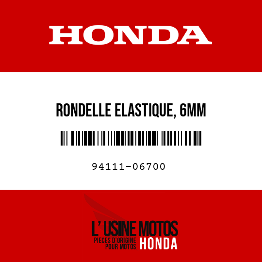 image de 94111-06700 RONDELLE ELASTIQUE, 6MM