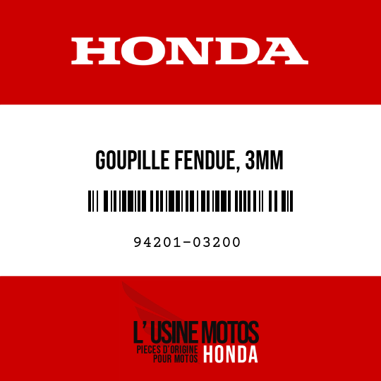 image de 94201-03200 GOUPILLE FENDUE, 3MM