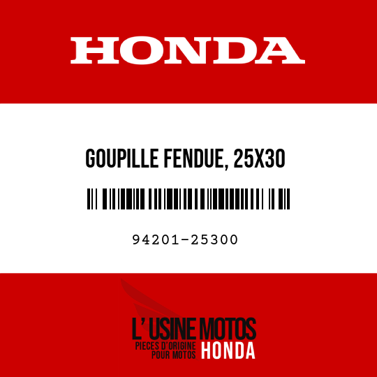 image de 94201-25300 GOUPILLE FENDUE, 25X30