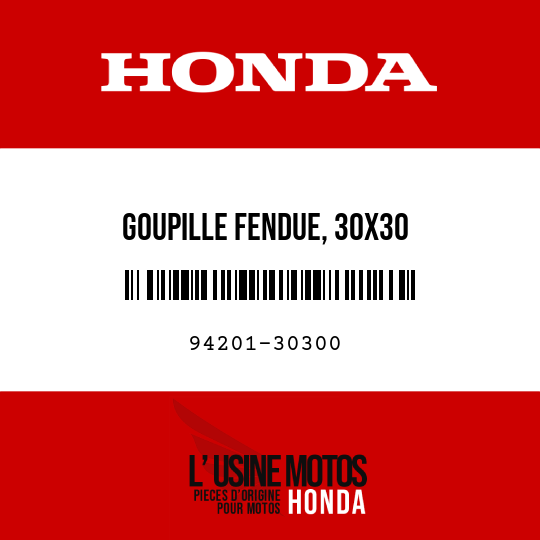 image de 94201-30300 GOUPILLE FENDUE, 30X30