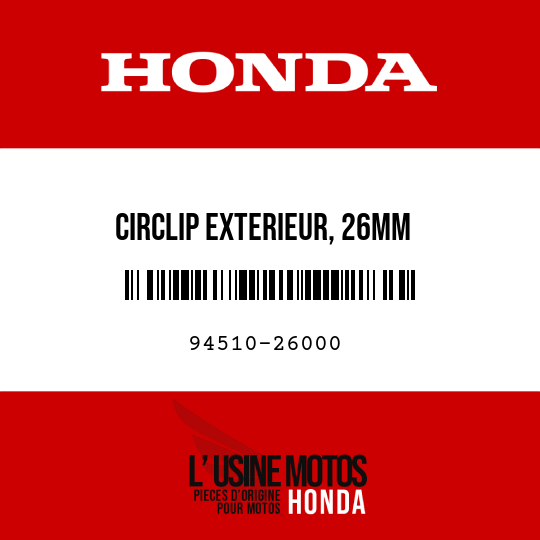 image de 94510-26000 CIRCLIP EXTERIEUR, 26MM