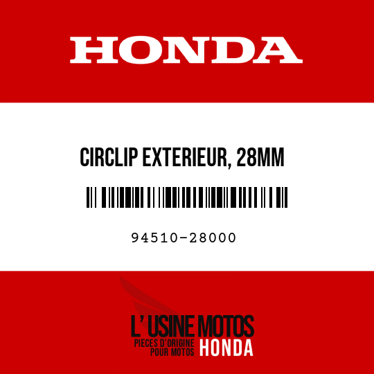 image de 94510-28000 CIRCLIP EXTERIEUR, 28MM