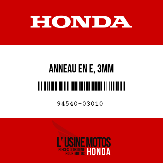 image de 94540-03010 ANNEAU EN E, 3MM