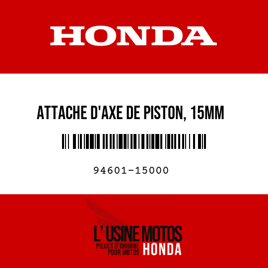 image de 94601-15000 ATTACHE D'AXE DE PISTON, 15MM