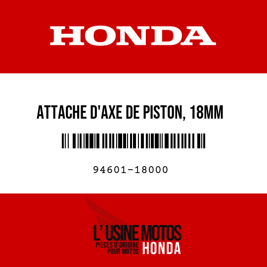 image de 94601-18000 ATTACHE D'AXE DE PISTON, 18MM