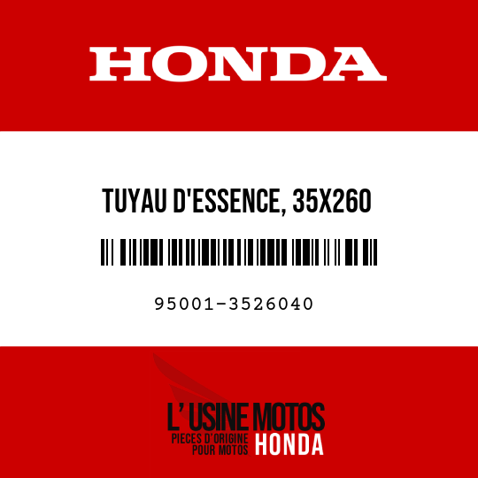 image de 95001-3526040 TUYAU D'ESSENCE, 35X260 (95001-35001-60