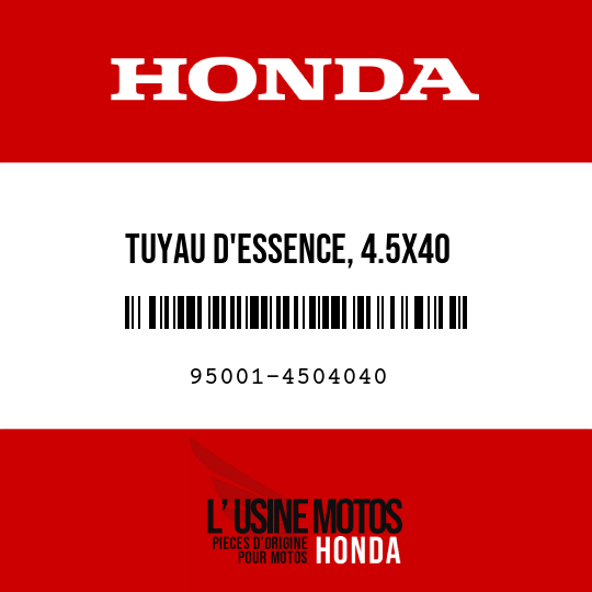 image de 95001-4504040 TUYAU D'ESSENCE, 4.5X40 (95001-45001-60M)