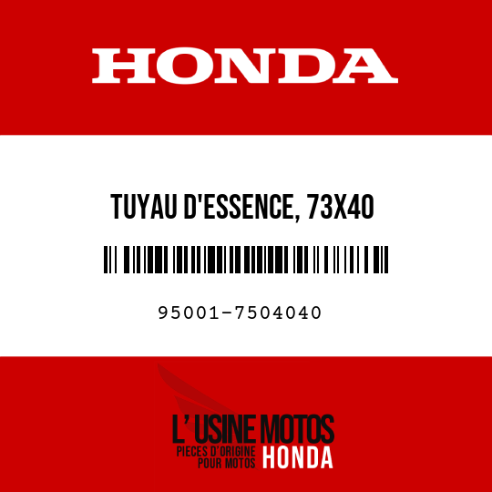 image de 95001-7504040 TUYAU D'ESSENCE, 73X40 (95001-75001-60M)