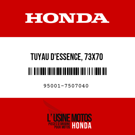 image de 95001-7507040 TUYAU D'ESSENCE, 73X70 (95001-75001-60M)