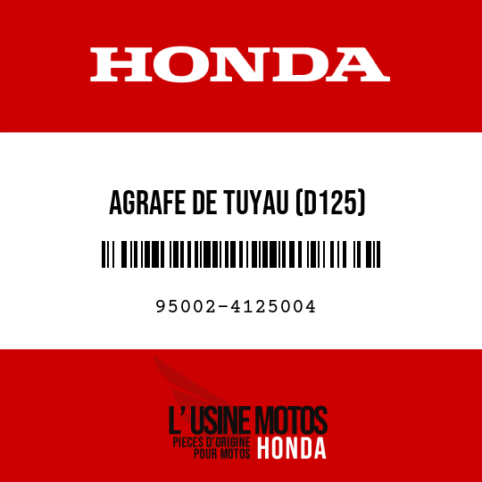 image de 95002-4125004 AGRAFE DE TUYAU (D125)