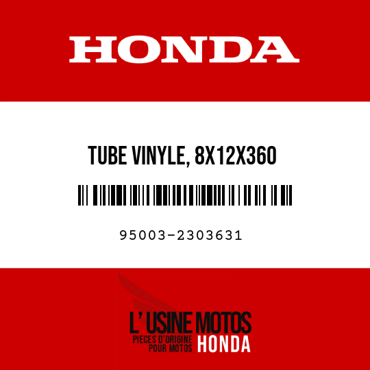 image de 95003-2303631 TUBE VINYLE, 8X12X360 (95003-23001-60M)
