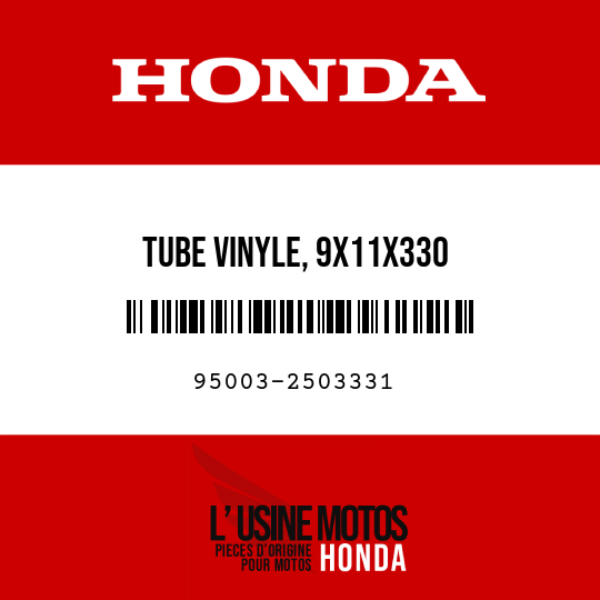 image de 95003-2503331 TUBE VINYLE, 9X11X330 (95003-25001-60M)