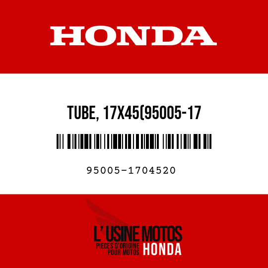 image de 95005-1704520 TUBE, 17X45(95005-17