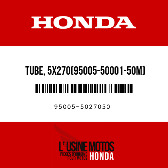image de 95005-5027050 TUBE, 5X270(95005-50001-50M)