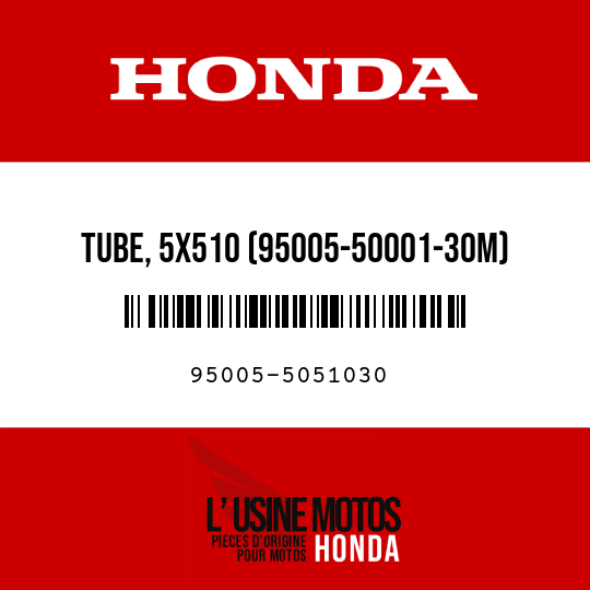 image de 95005-5051030 TUBE, 5X510 (95005-50001-30M)