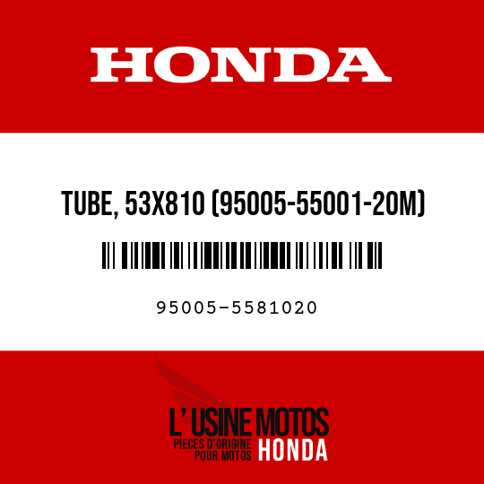 image de 95005-5581020 TUBE, 53X810 (95005-55001-20M)