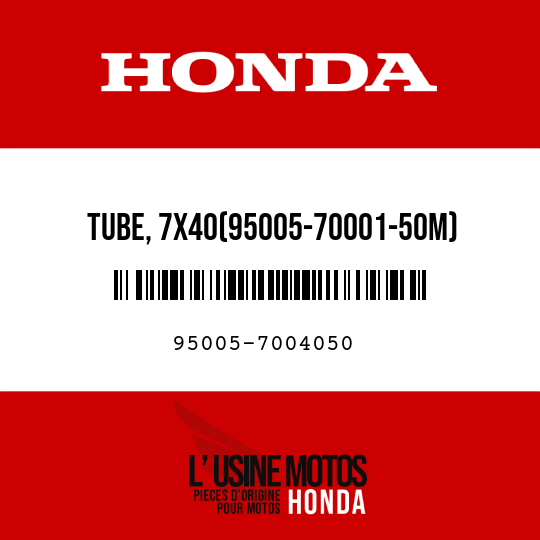 image de 95005-7004050 TUBE, 7X40(95005-70001-50M)