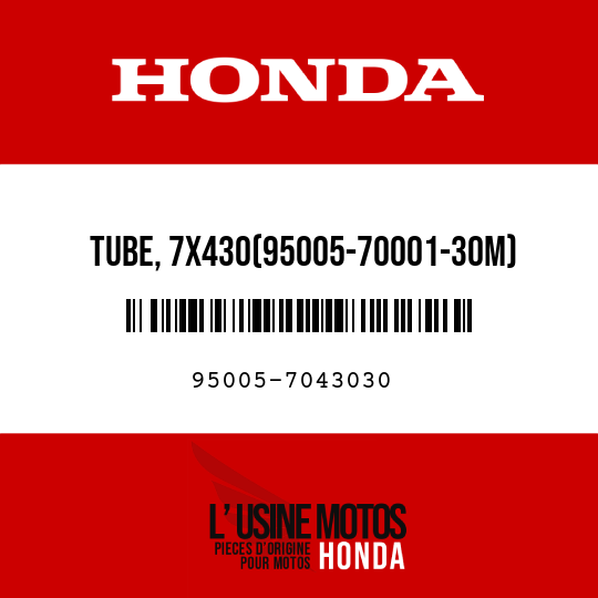 image de 95005-7043030 TUBE, 7X430(95005-70001-30M)
