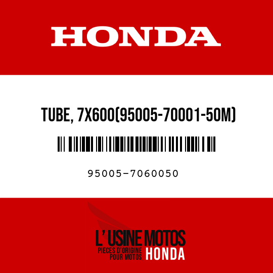 image de 95005-7060050 TUBE, 7X600(95005-70001-50M)