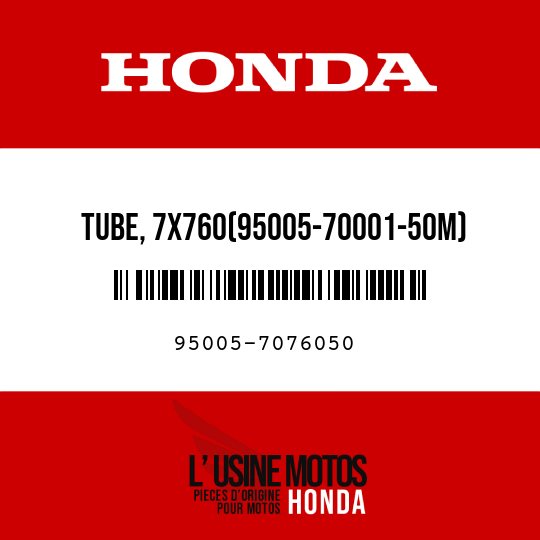 image de 95005-7076050 TUBE, 7X760(95005-70001-50M)