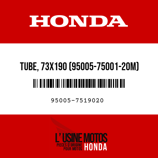 image de 95005-7519020 TUBE, 73X190 (95005-75001-20M)