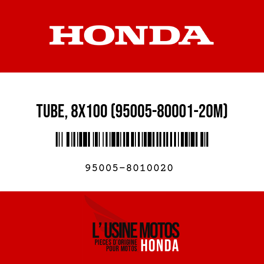 image de 95005-8010020 TUBE, 8X100 (95005-80001-20M)