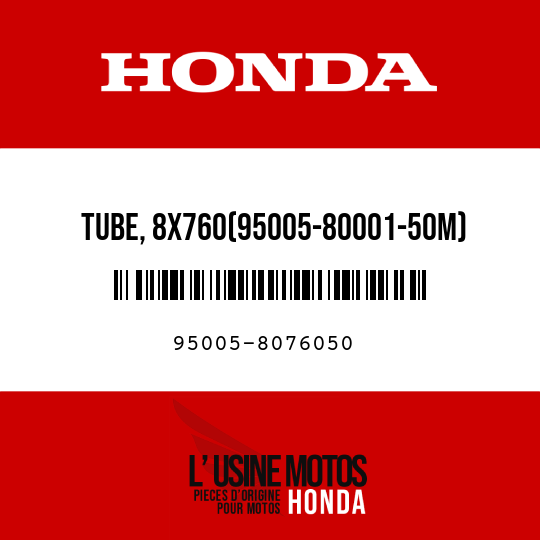 image de 95005-8076050 TUBE, 8X760(95005-80001-50M)