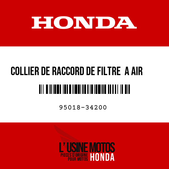 image de 95018-34200 COLLIER DE RACCORD DE FILTRE  A AIR (34)