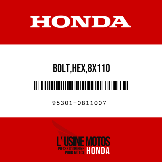 image de 95301-0811007 BOLT,HEX,8X110