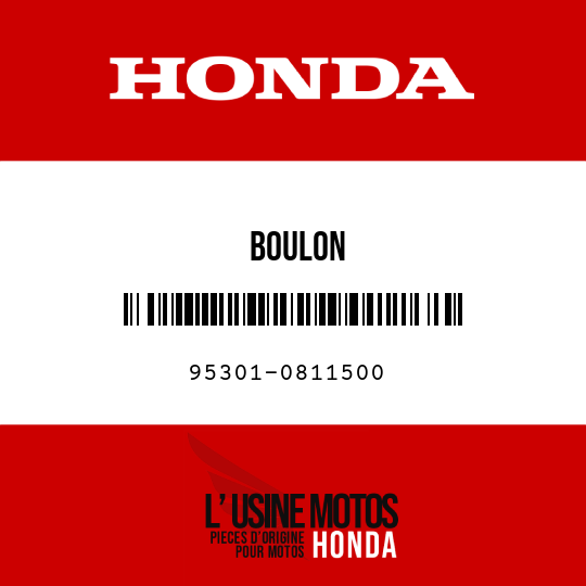 image de 95301-0811500 BOULON